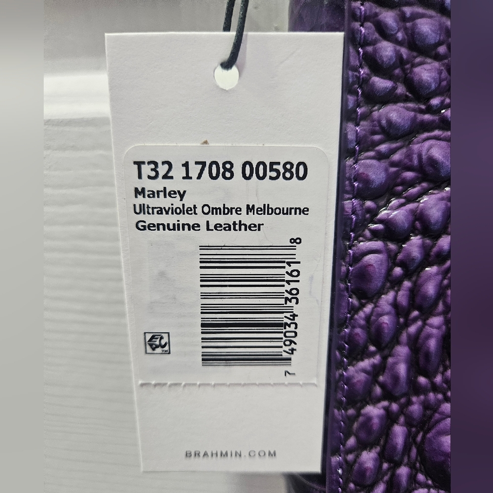 BRAHMIN - MARLEY Ultraviolet Ombre Melbourne Crossbody - NWT - Picture 5 of 6